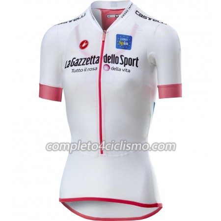 Donna Maglia Bianca 2018 Giro d'Italia Manica Corta Donna Maglia Bianca 2018 Giro d'Italia Manica Corta